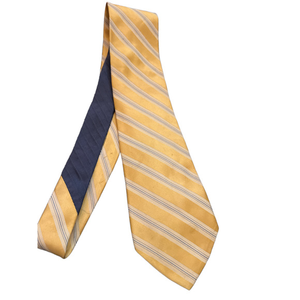 Tommy Hilfiger‎ Yellow and Blue Tie 100% Imported Silk